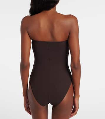 Tess floral-appliqué swimsuit  | Karla Colletto