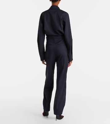 Combi-pantalon en laine mélangée | Victoria Beckham