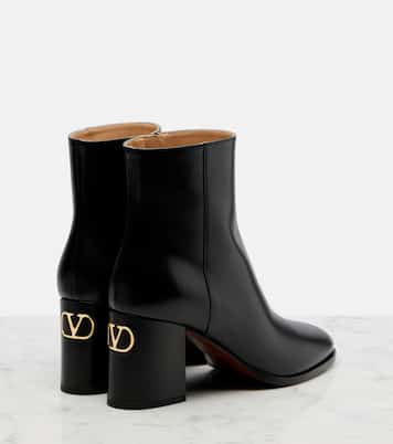 VLogo leather ankle boots | Valentino Garavani