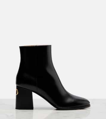 VLogo leather ankle boots | Valentino Garavani