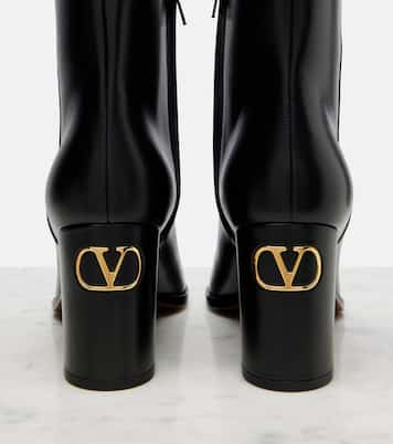 VLogo leather ankle boots | Valentino Garavani