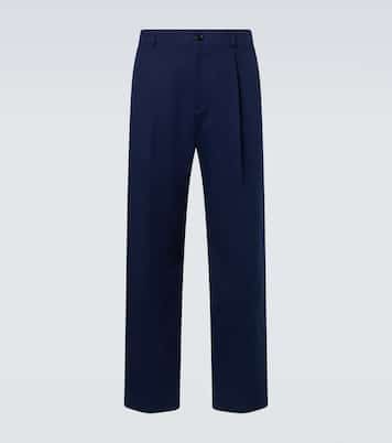 Cotton gabardine straight pants | Valentino