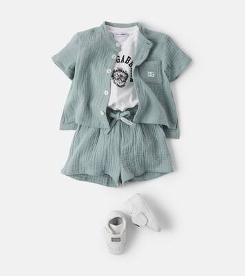 Bébé – Short DG en coton | Dolce&Gabbana Kids
