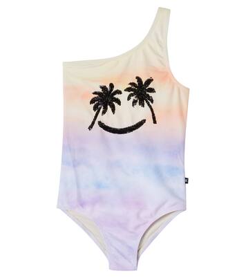 Nai one-shoulder tie-dye swimsuit | Molo