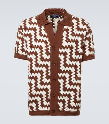 Pinto crochet cotton cardigan | Frescobol Carioca