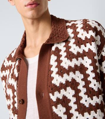 Pinto crochet cotton cardigan | Frescobol Carioca