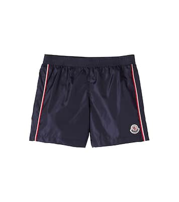 Short de bain en coton à logo | Moncler Enfant