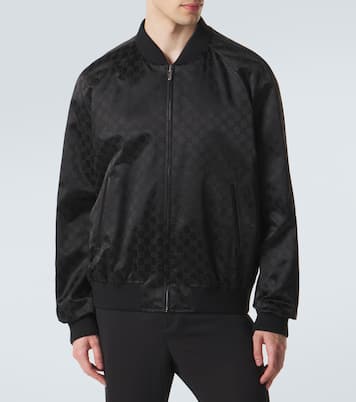 Veste GG en satin de coton mélangé | Gucci