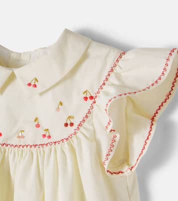 Lacey-Ann embroidered cotton dress | Bonpoint
