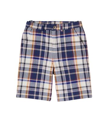 Elois checked cotton shorts | Bonpoint
