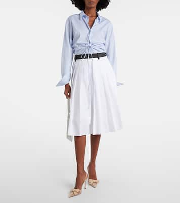 Bow-detail mesh slingback pumps | Prada