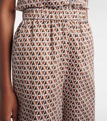 Omelia printed cotton Bermuda shorts | Max Mara
