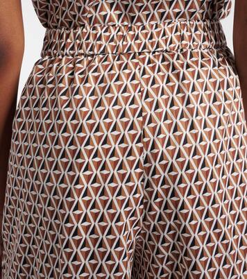 Omelia printed cotton Bermuda shorts | Max Mara