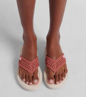 La Poolette crochet thong sandals | Chloé