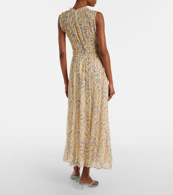Robe longue Kasia en soie à fleurs | Ulla Johnson