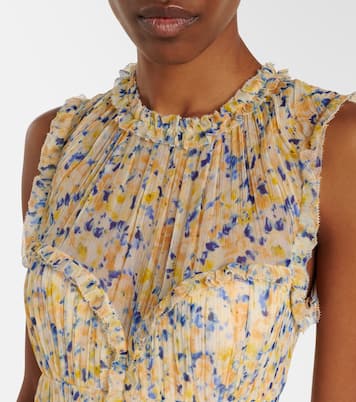 Robe longue Kasia en soie à fleurs | Ulla Johnson