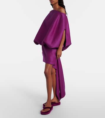 Vestido corto de lana y seda | Balenciaga