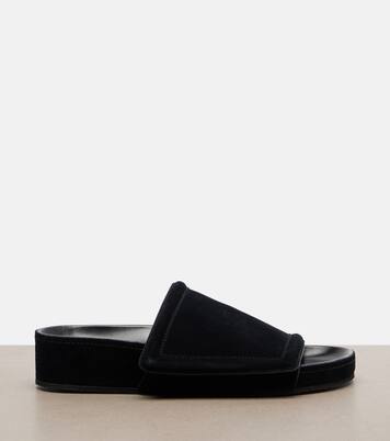Suede slides | Phoebe Philo