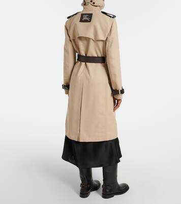 Foxfield silk and cotton trench coat | Burberry