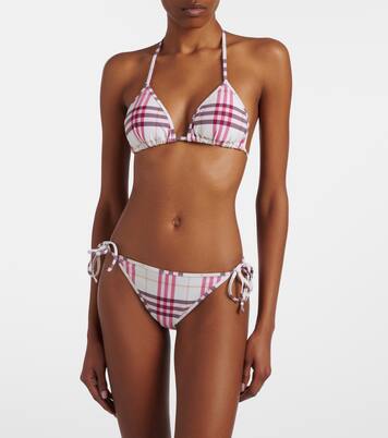 Braga de bikini con Burberry Check | Burberry