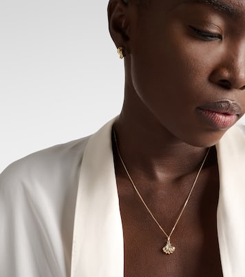 عقد من الذهب عيار 14 قراط مع ألماس Vintage Scallop Shell | Stone and Strand