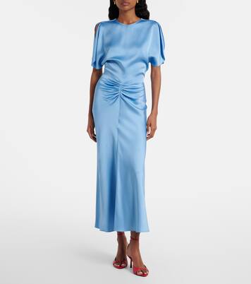Abito midi in raso | Victoria Beckham