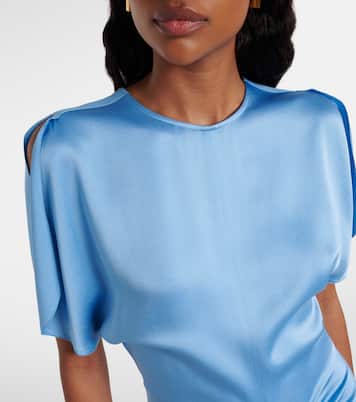 Abito midi in raso | Victoria Beckham