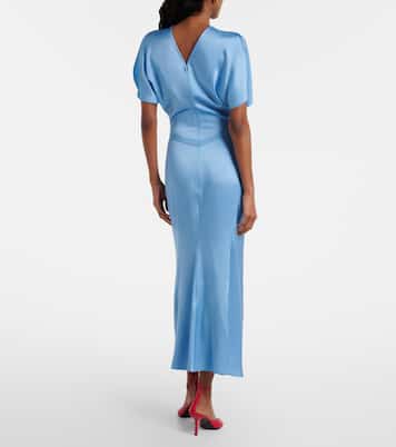 Abito midi in raso | Victoria Beckham