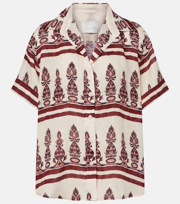 Printed linen shirt | Johanna Ortiz