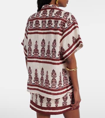 Printed linen shirt | Johanna Ortiz