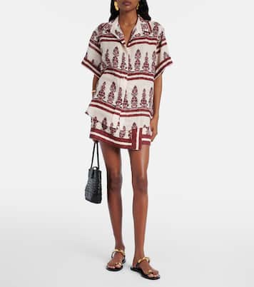 Printed linen shirt | Johanna Ortiz