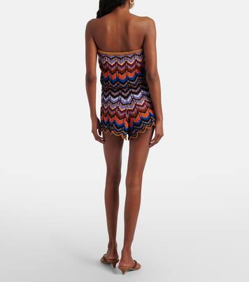 Azul crochet cotton-blend romper | Faithfull