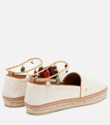 Gaia embellished canvas espadrilles  | Stella McCartney