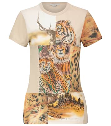 Bedrucktes T-Shirt aus Baumwolle | Stella McCartney