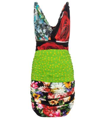 Printed stretch-silk minidress | Dolce&Gabbana
