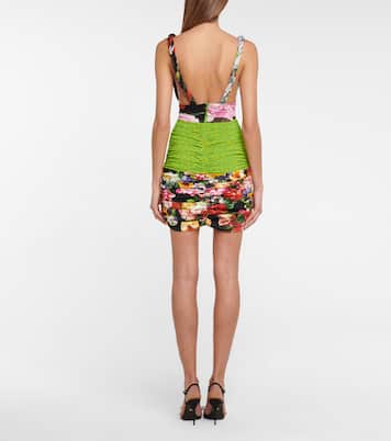 Printed stretch-silk minidress | Dolce&Gabbana