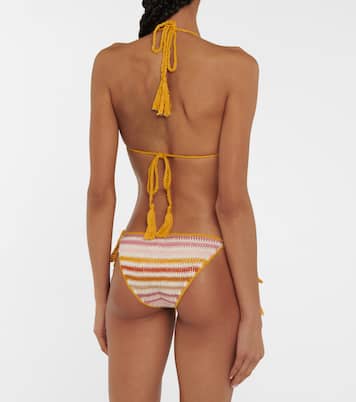 Culotte de bikini Sunset rayée | Anna Kosturova