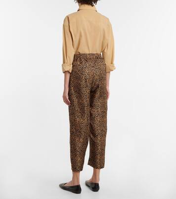 Bedruckte Hose aus Seide | Nanushka