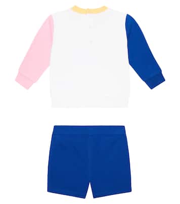 Baby Polo Bear sweatshirt and shorts set | Polo Ralph Lauren Kids