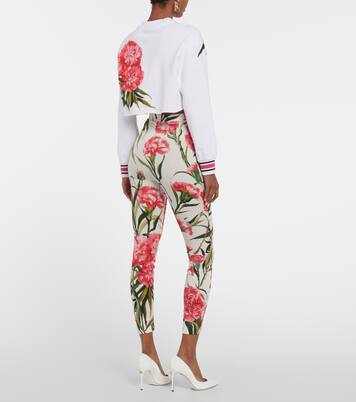 Cropped-Sweatshirt aus Baumwolle | Dolce&Gabbana