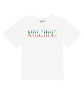 Printed cotton-blend T-shirt | Moschino Kids