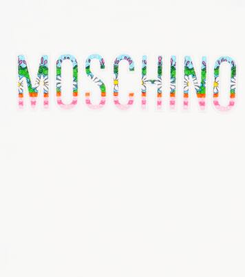 Printed cotton-blend T-shirt | Moschino Kids