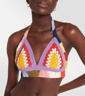 X No Vacancy Inn Cropped-Top aus Häkelstrick | Marni