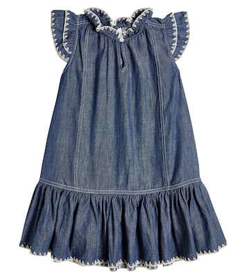 Devi embroidered denim dress | Zimmermann Kids