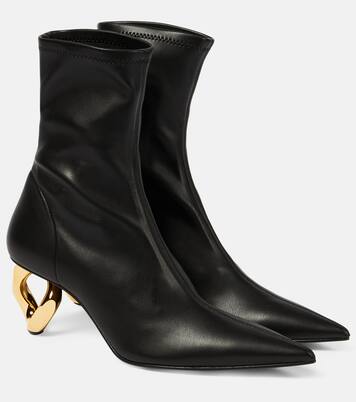 Chain leather ankle boots | JW Anderson