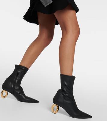 Chain leather ankle boots | JW Anderson
