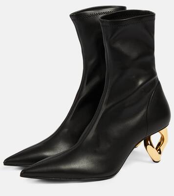 Chain leather ankle boots | JW Anderson