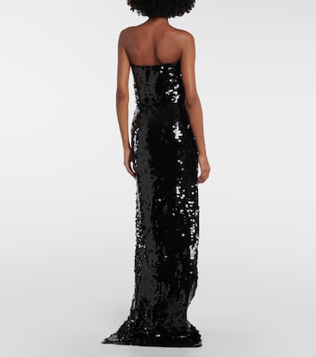 Josiah strapless sequin gown | Emilia Wickstead