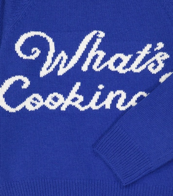 Intarsia wool and cotton sweater | Mini Rodini