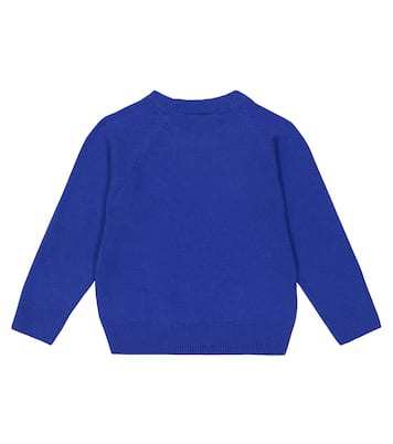 Intarsia wool and cotton sweater | Mini Rodini
